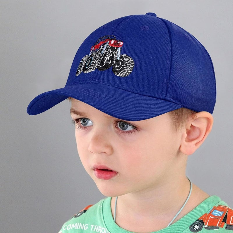 ACTLATI Embroidered Fire Truck Baseball Caps for Toddler Boys Girls Funny Cotton Hat Adjustable Dad Summer Sun Hat 3-8 Years - Image 4